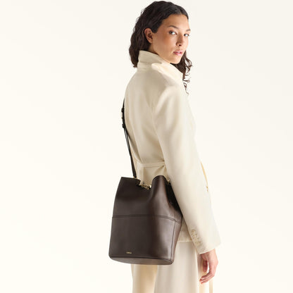 Furla Sfera Bucket Bag S Espresso+Vaniglia Int. - Furla