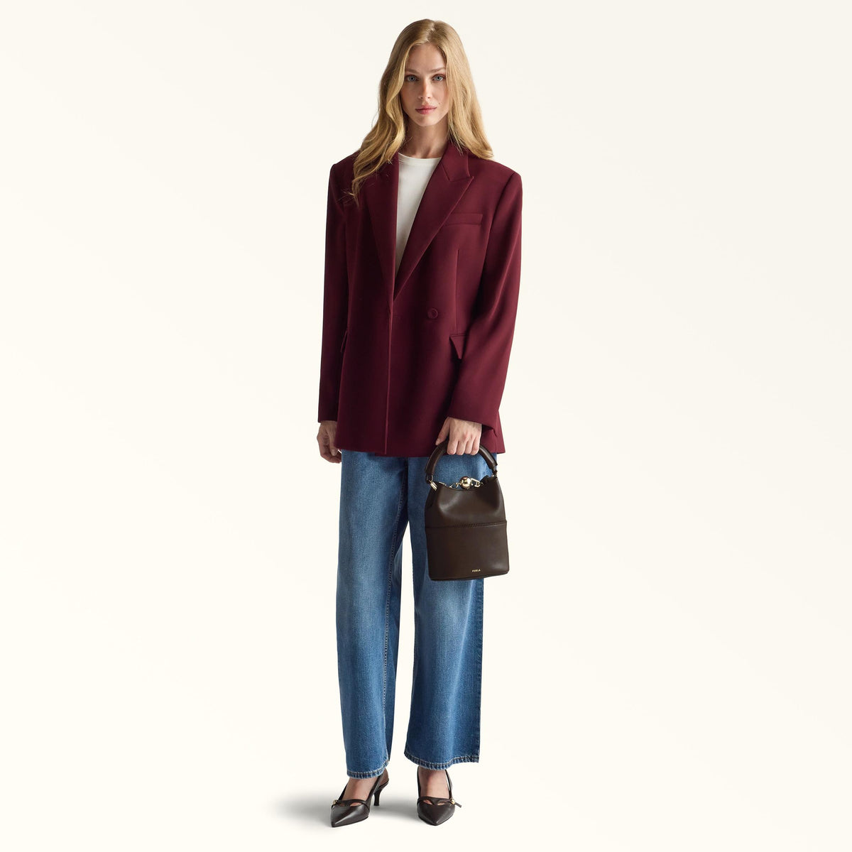 Furla Sfera Mini Bag Espresso+Vaniglia Int. - Furla