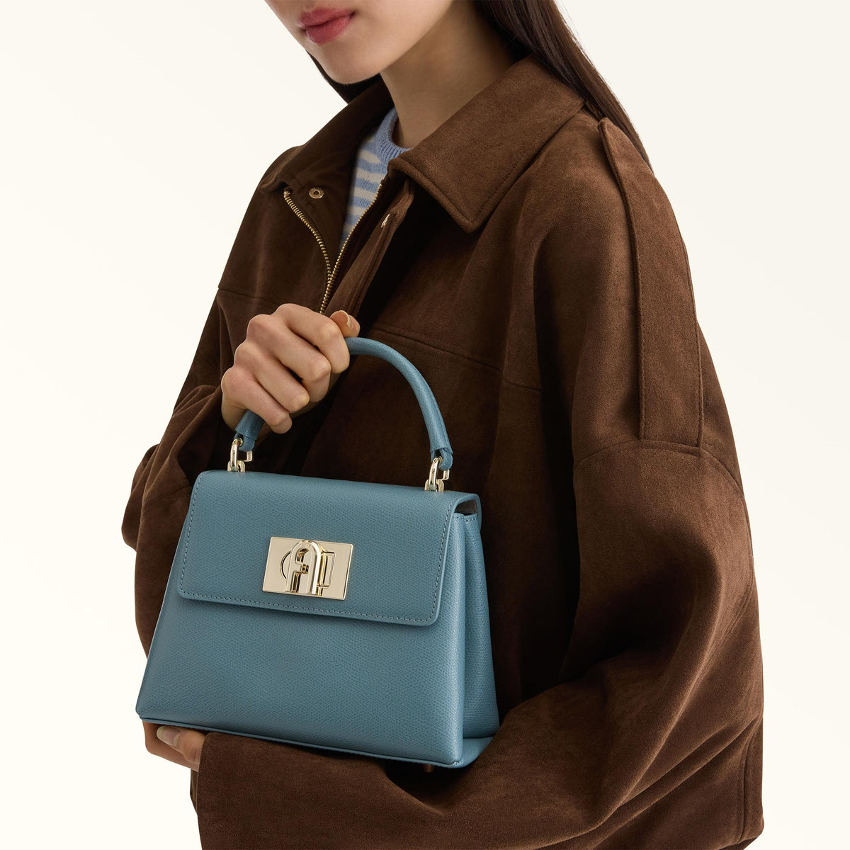 Furla 1927 Top Handle MINI Cloud Blue - Furla