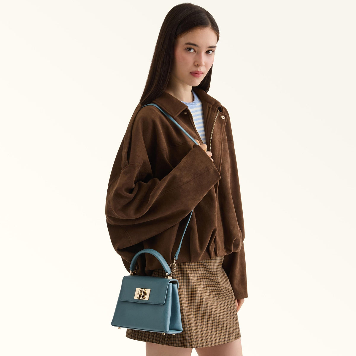 Furla 1927 Top Handle MINI Cloud Blue - Furla