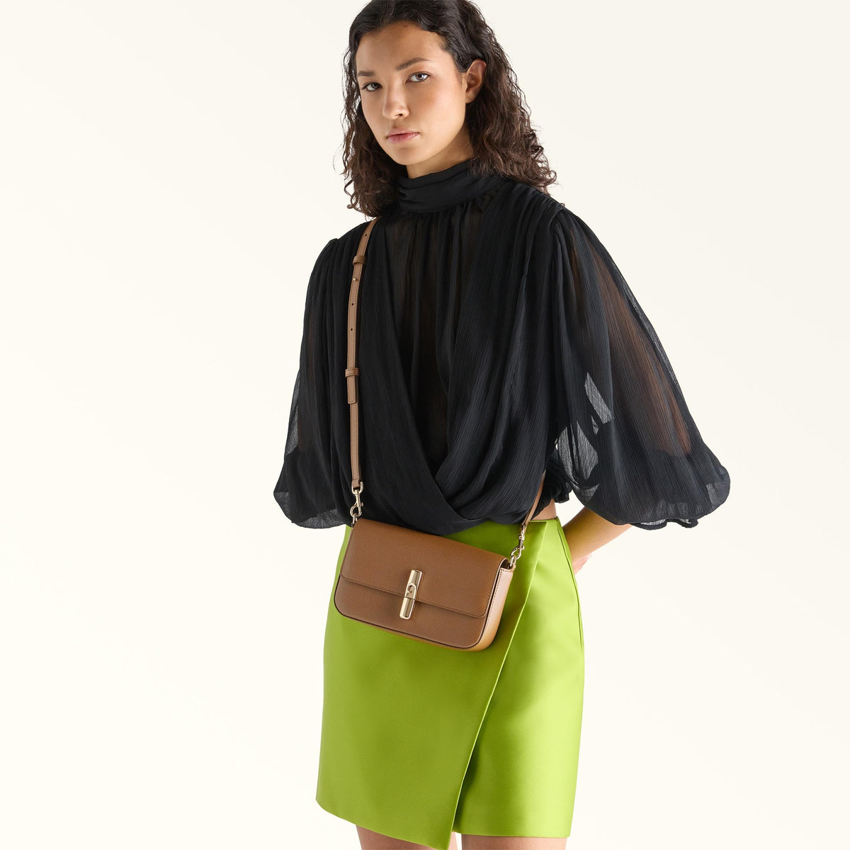 Furla Iride Crossbody MINI Cognac H - Furla
