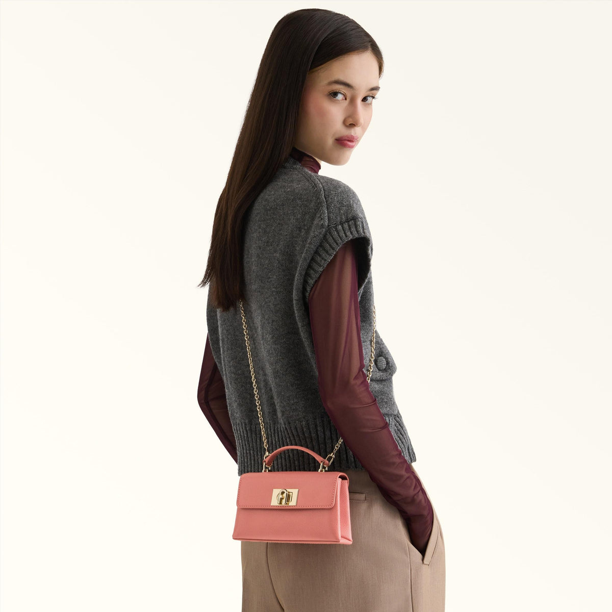 Furla 1927 Mini Bag Rosewood - Furla