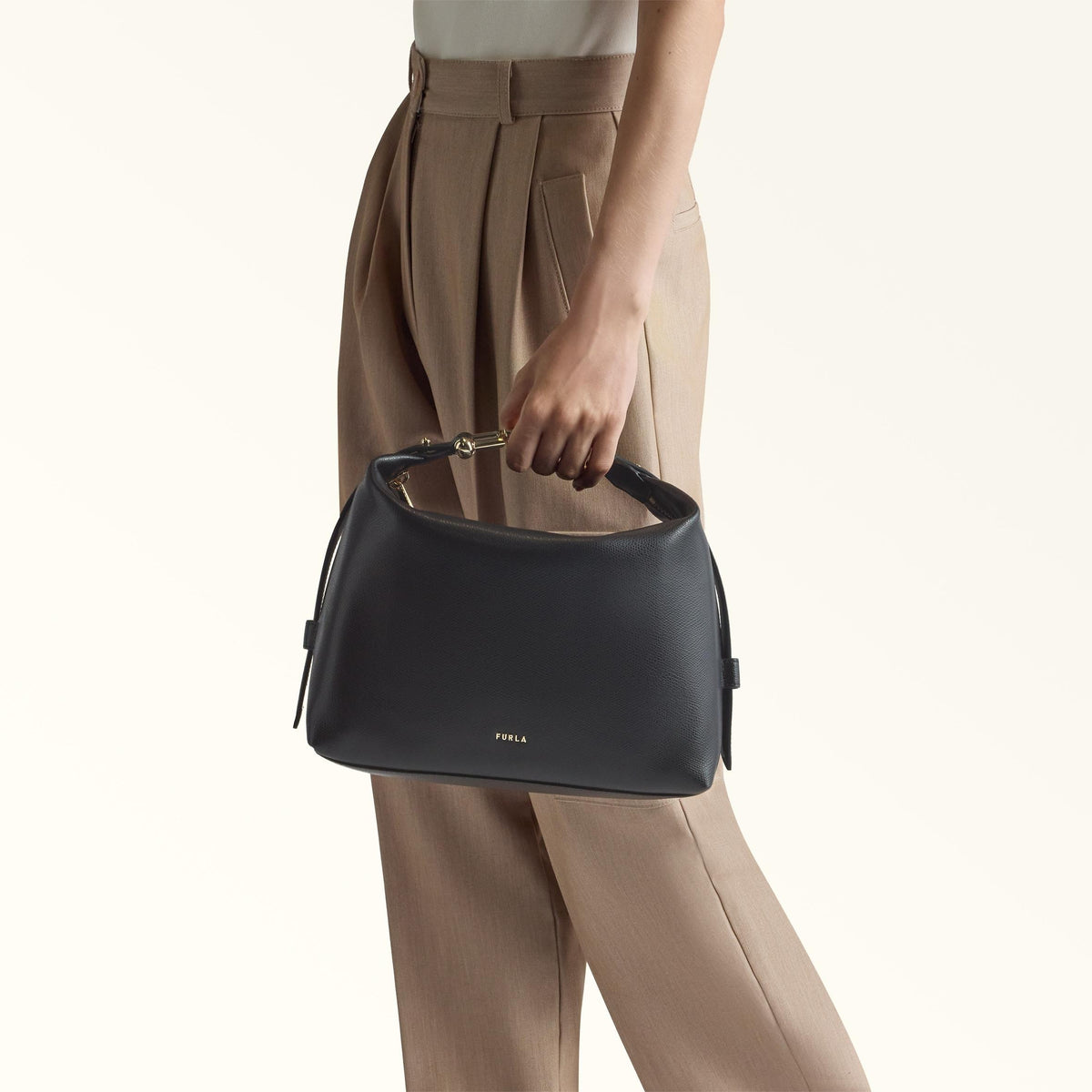 Furla Tonie Shoulder Bag M Nero - Furla