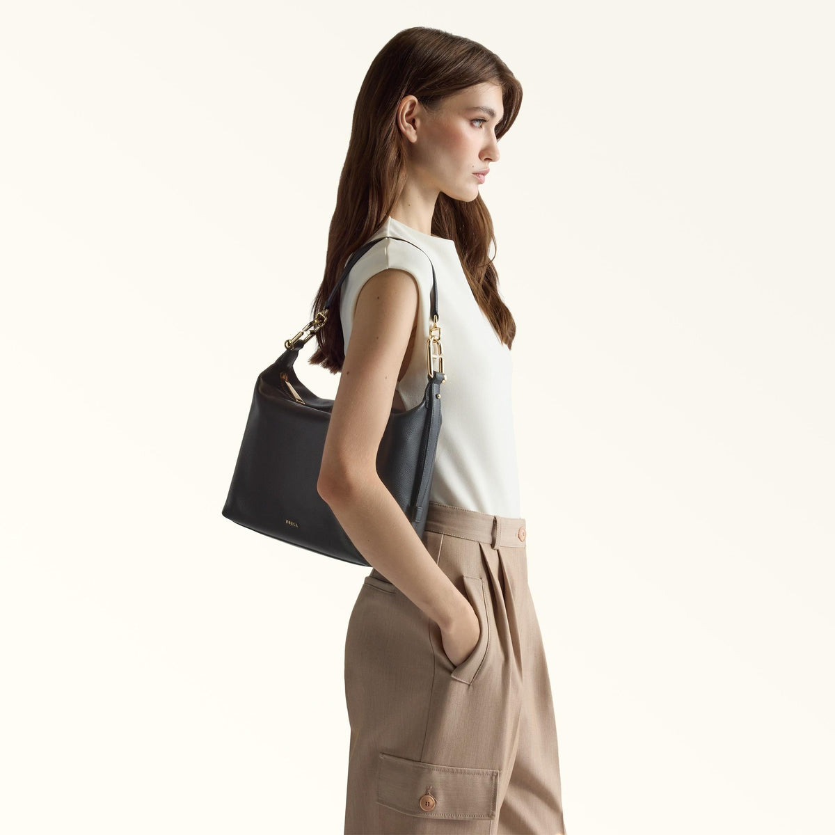 Furla Tonie Shoulder Bag M Nero - Furla
