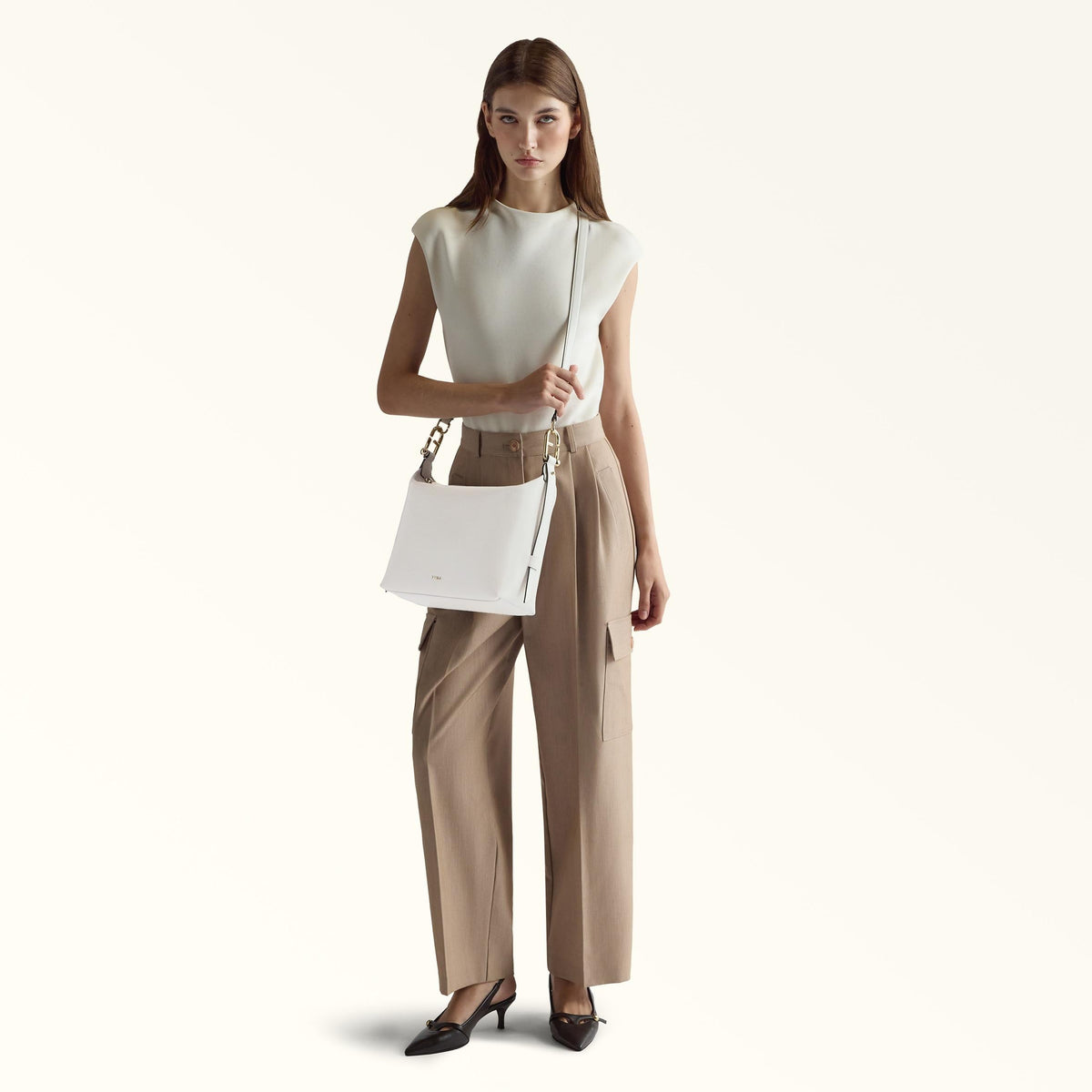 Furla Tonie Shoulder Bag M Talco H - Furla