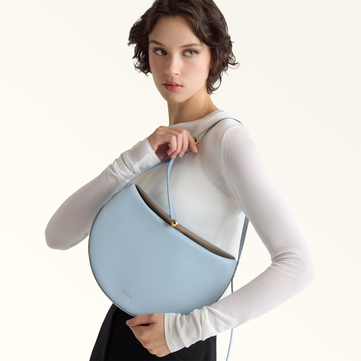 Furla Moonstone Shoulder Bag M Carta Da Zucchero - Furla