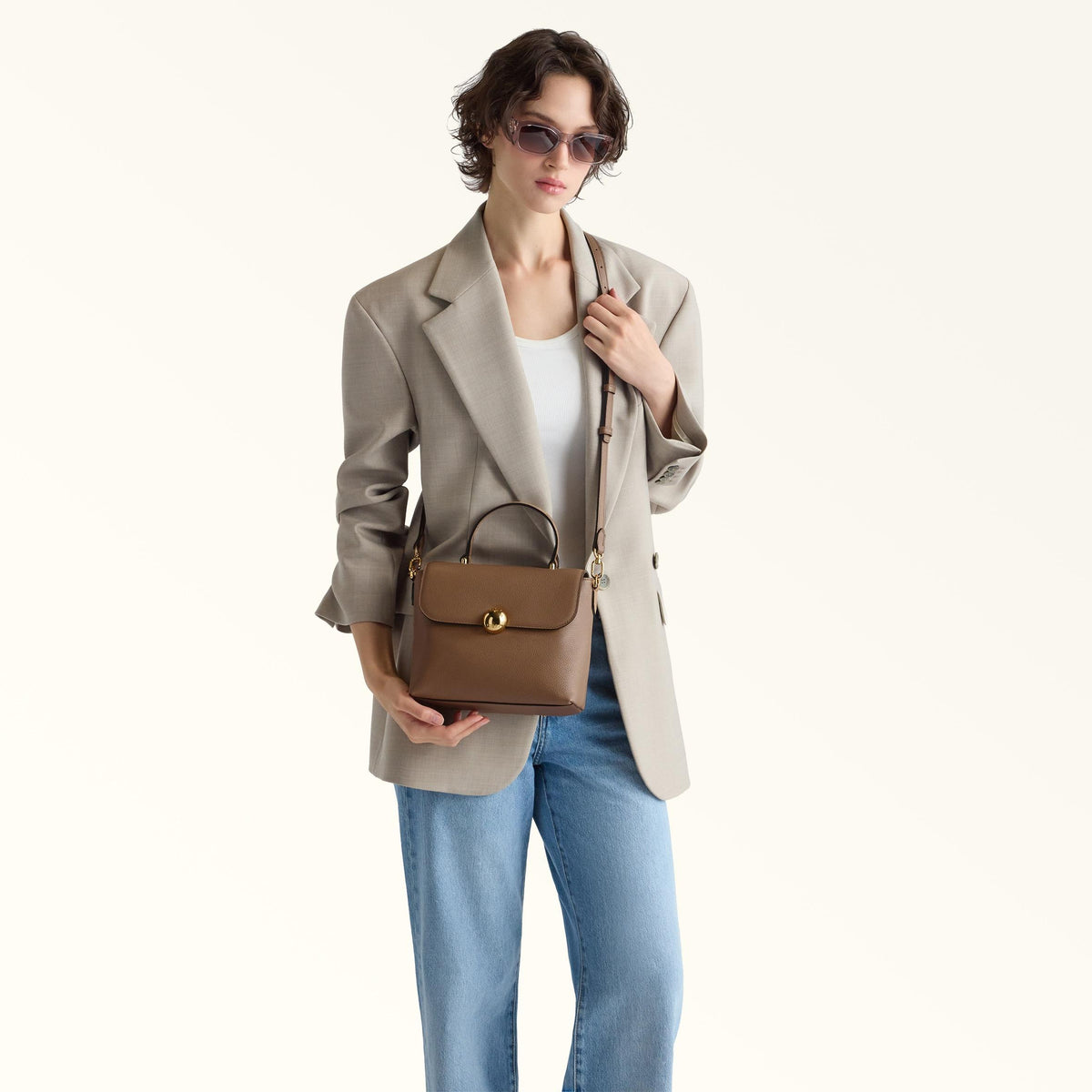 Furla Moonlight Top Handle S Toffee - Furla