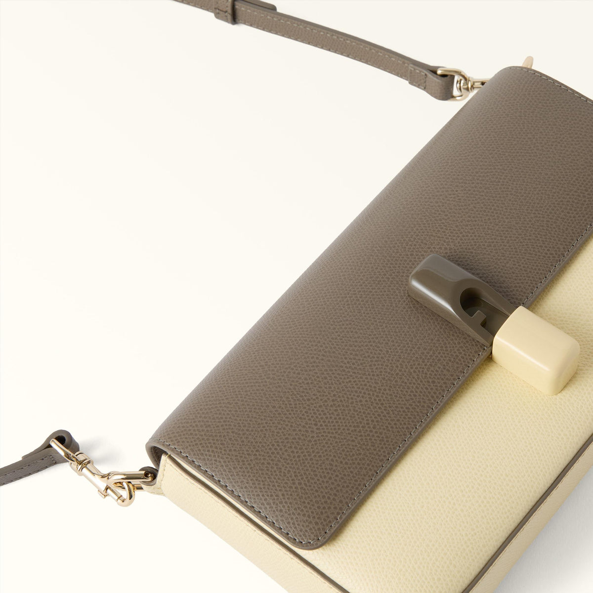 Furla Iride Crossbody S Muddy Gray+Cremino - Furla