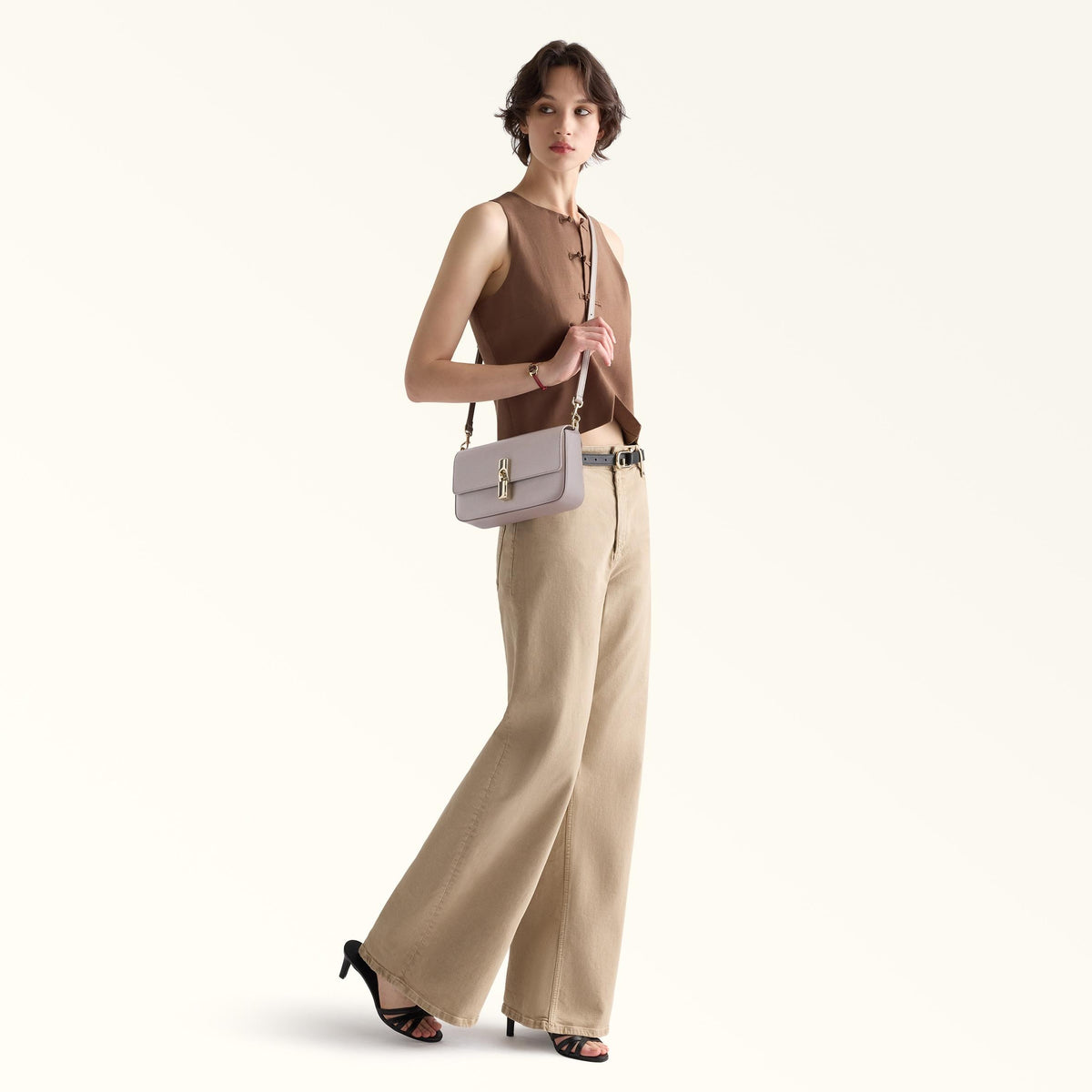 Furla Iride Crossbody S Cachemire Gray - Furla