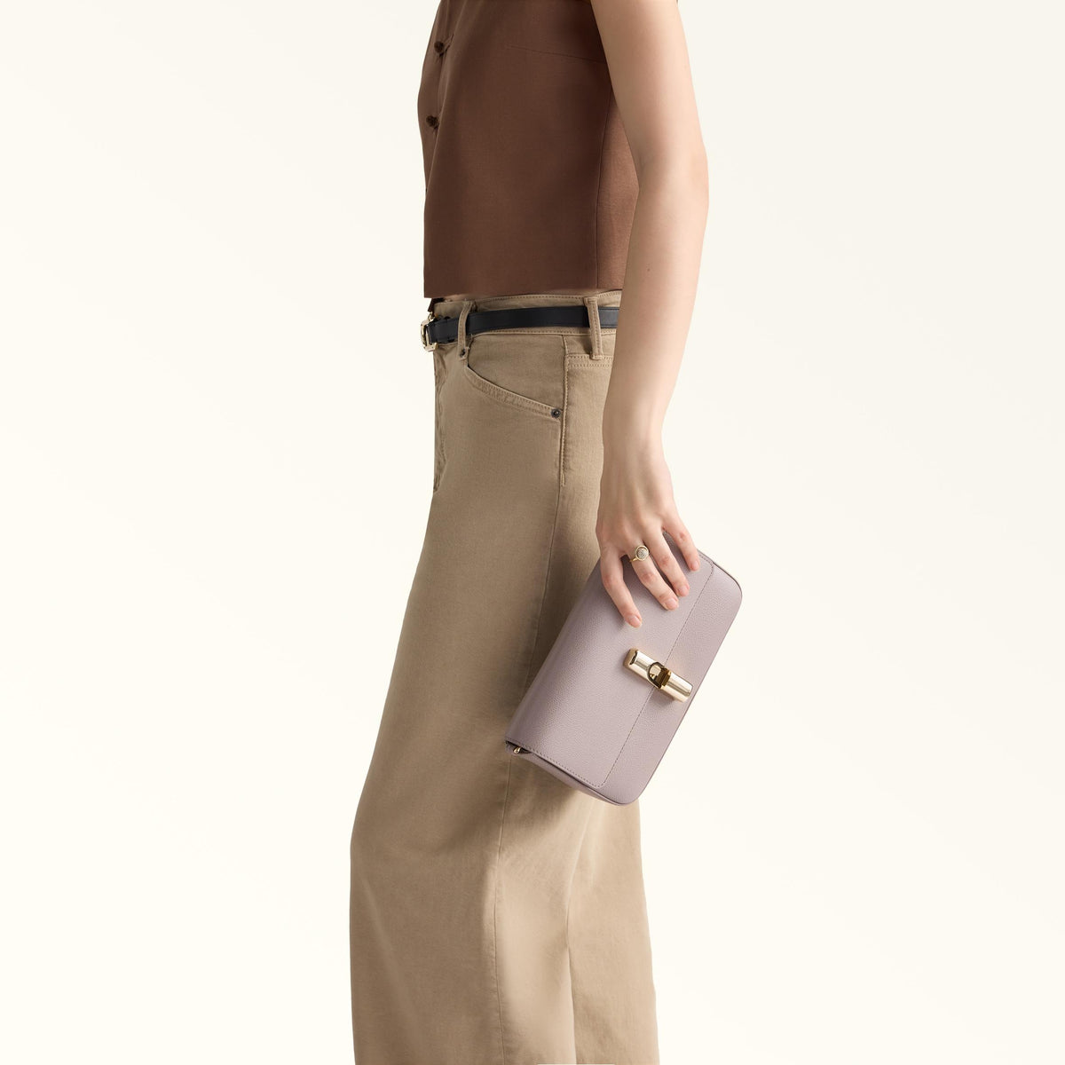 Furla Iride Crossbody S Cachemire Gray - Furla