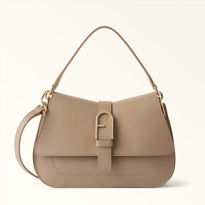 Furla Flow Top Handle M Greige - Furla