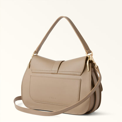 Furla Flow Top Handle M Greige - Furla