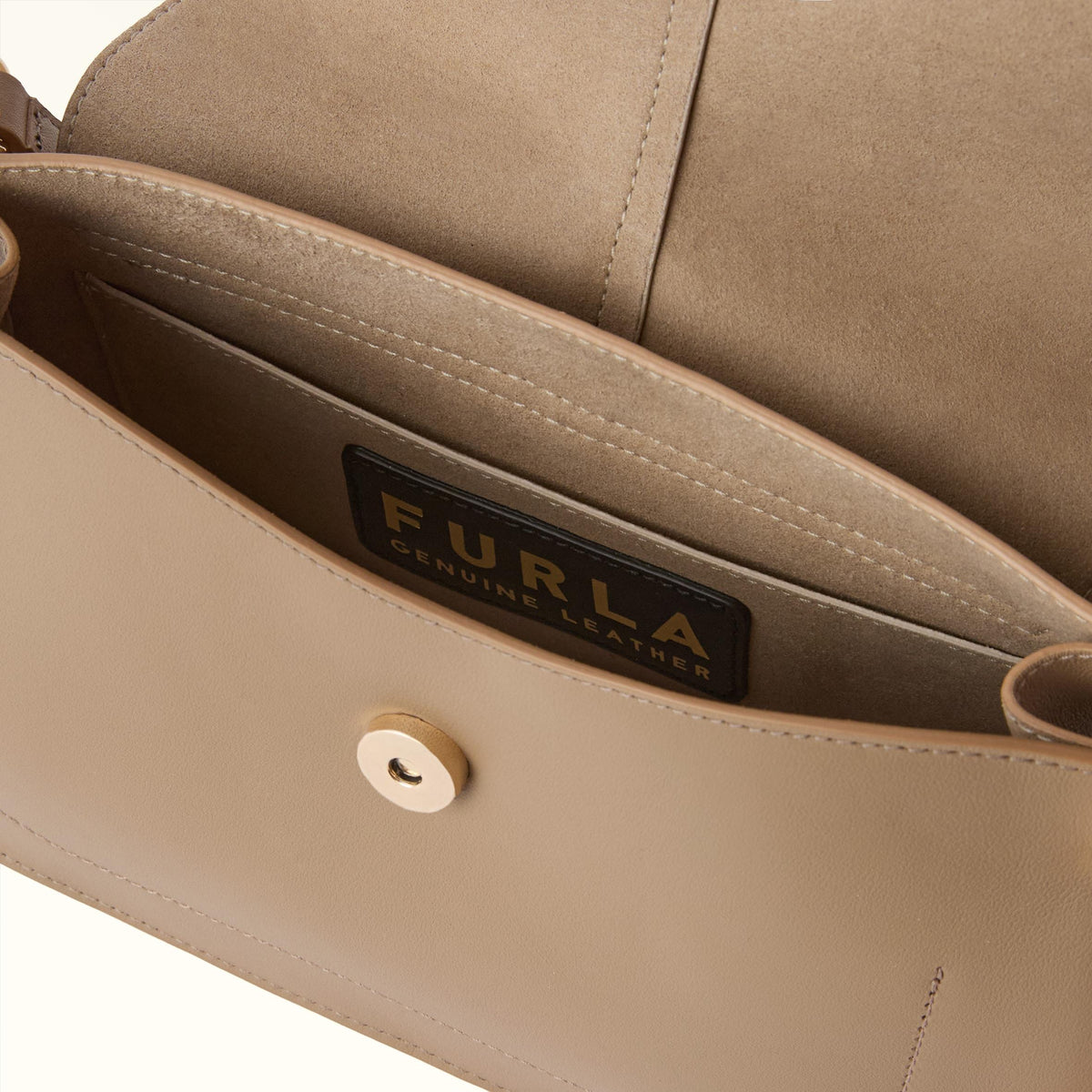 Furla Flow Top Handle M Greige - Furla