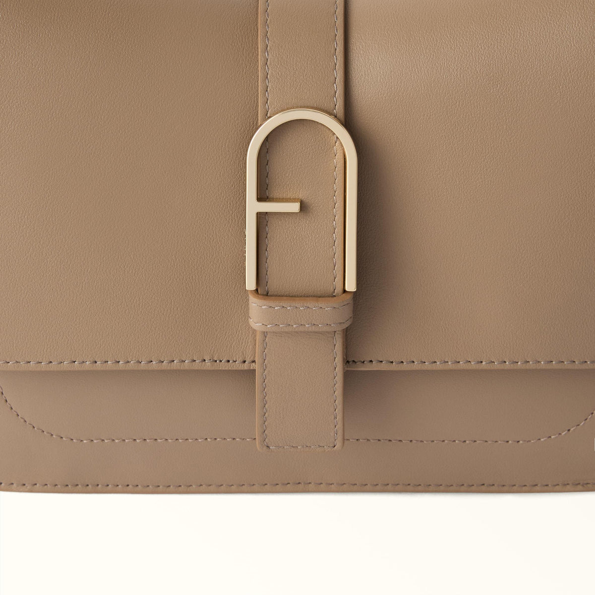 Furla Flow Top Handle M Greige - Furla