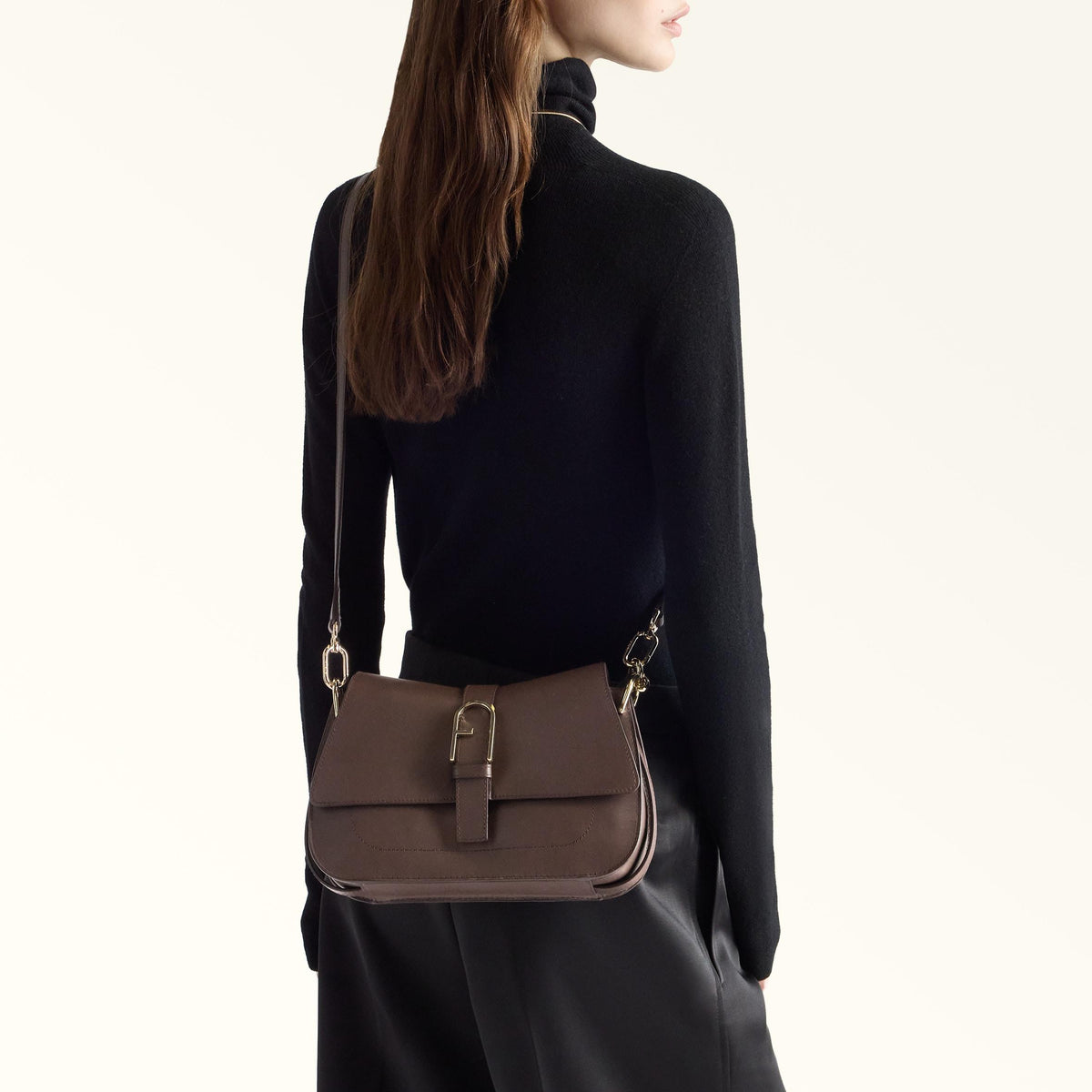 Furla Flow Top Handle M Espresso - Furla