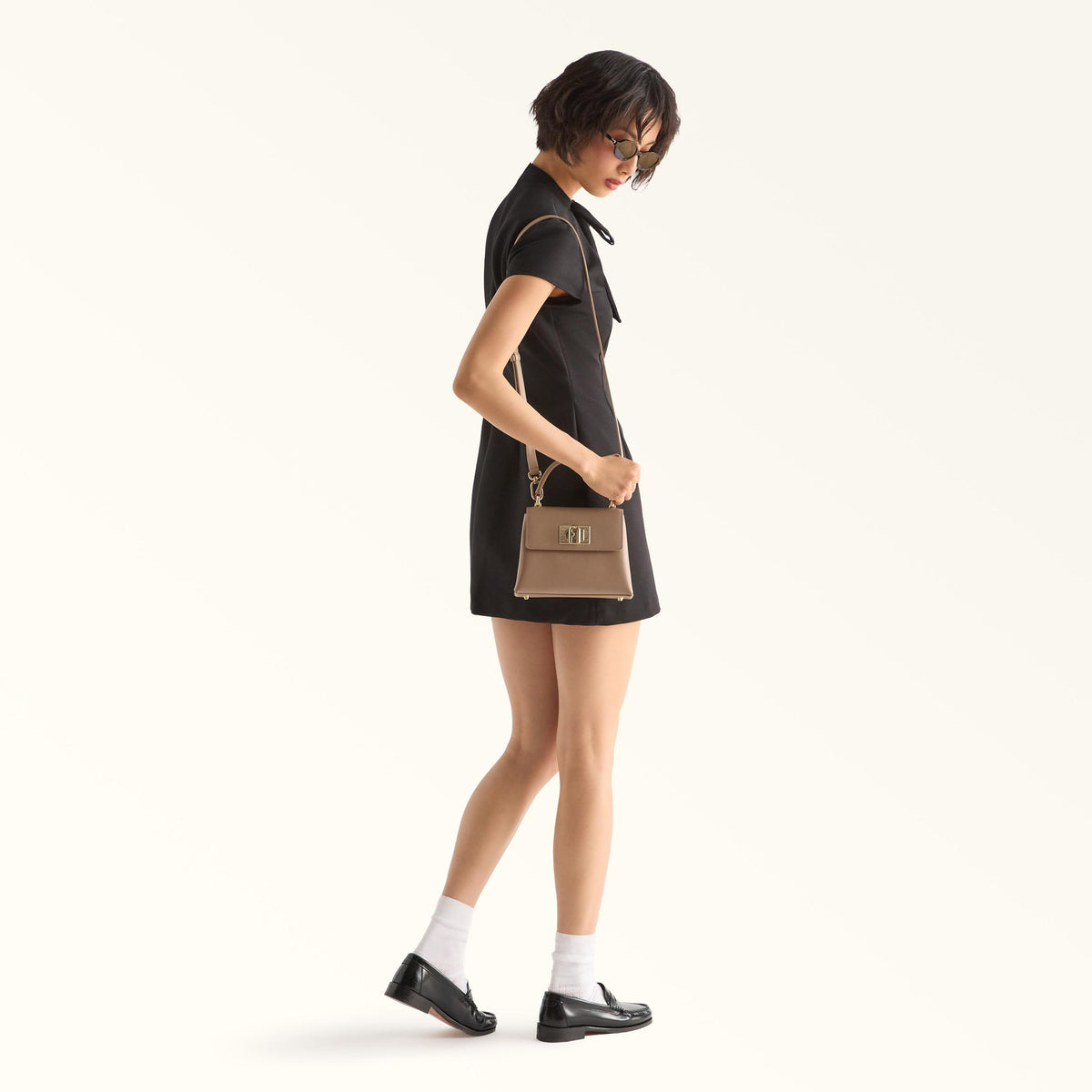 Furla 1927 Top Handle MINI Greige - Furla