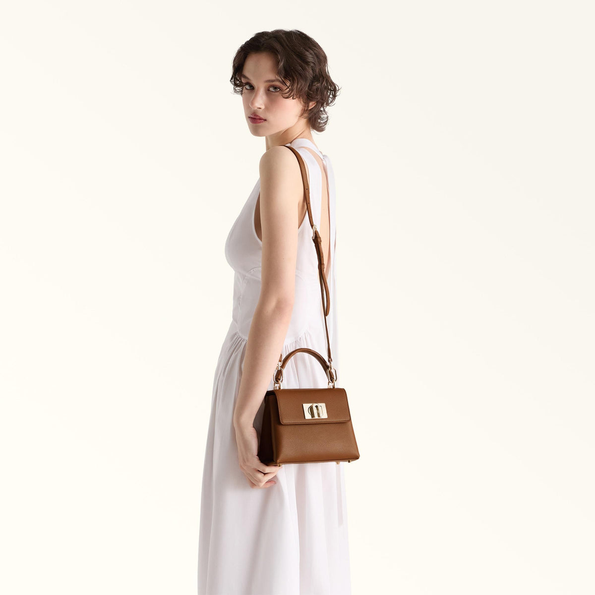 Furla 1927 Top Handle MINI Cognac H - Furla