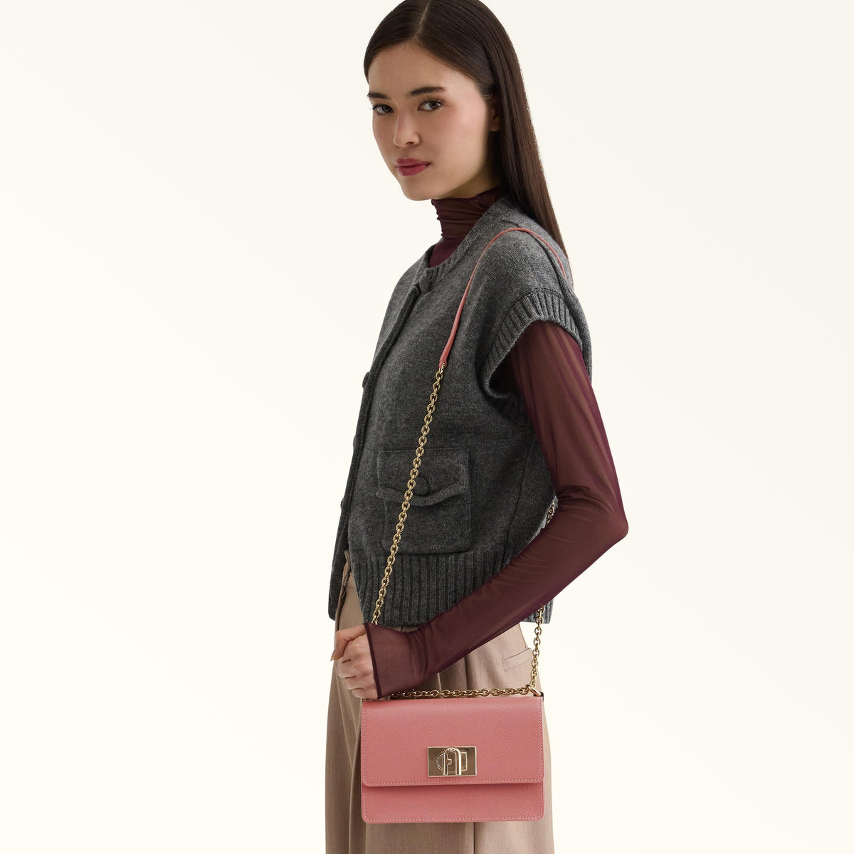Furla 1927 Crossbody MINI Rosewood - Furla