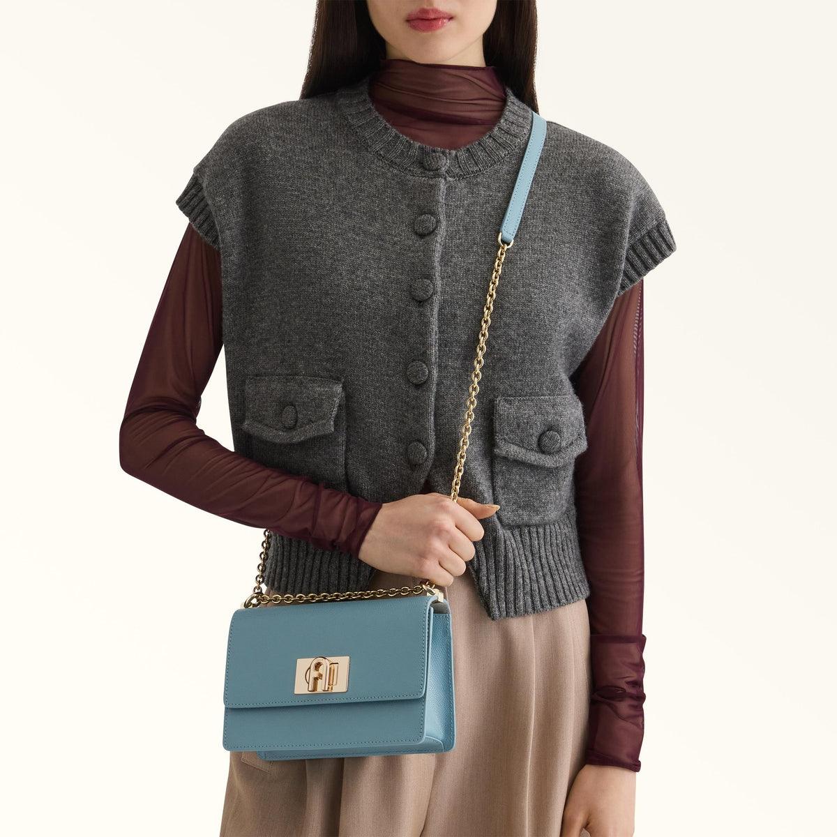 Furla 1927 Crossbody MINI Cloud Blue - Furla