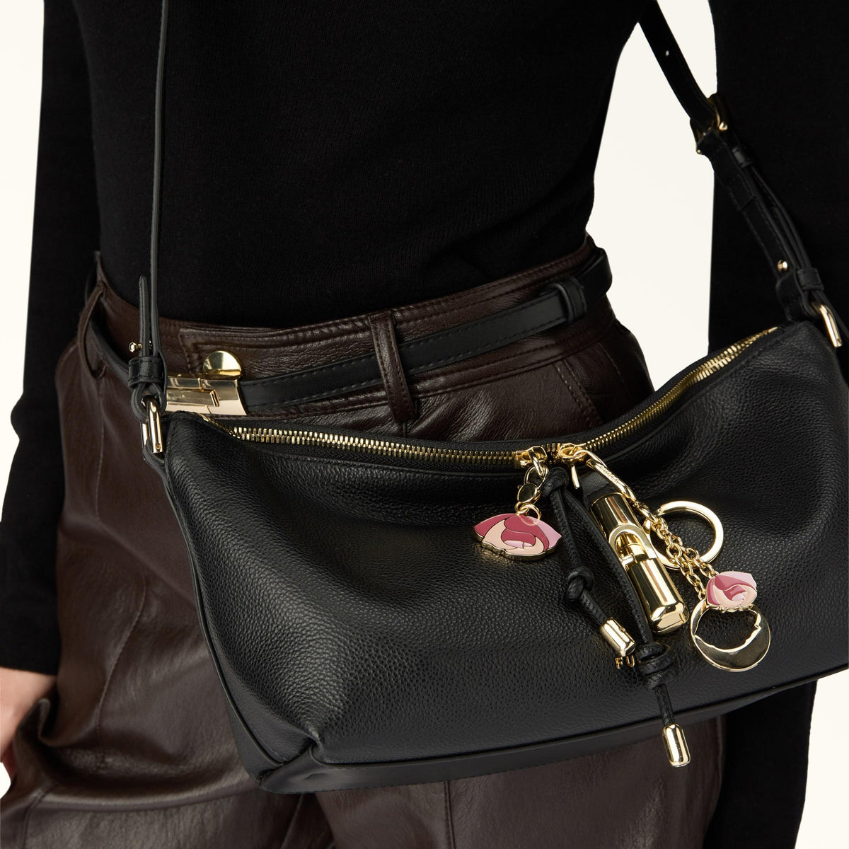 Furla Debby Shoulder Bag Nero - Furla