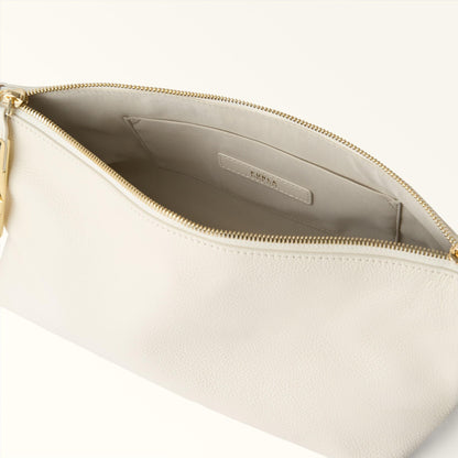 Furla Debby Shoulder Bag Panna+Brandy - Furla