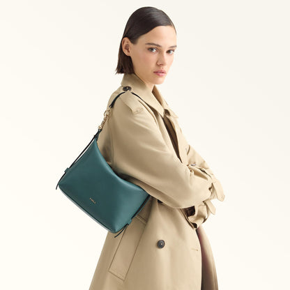 Furla Tonie Shoulder Bag Edera Green - Furla
