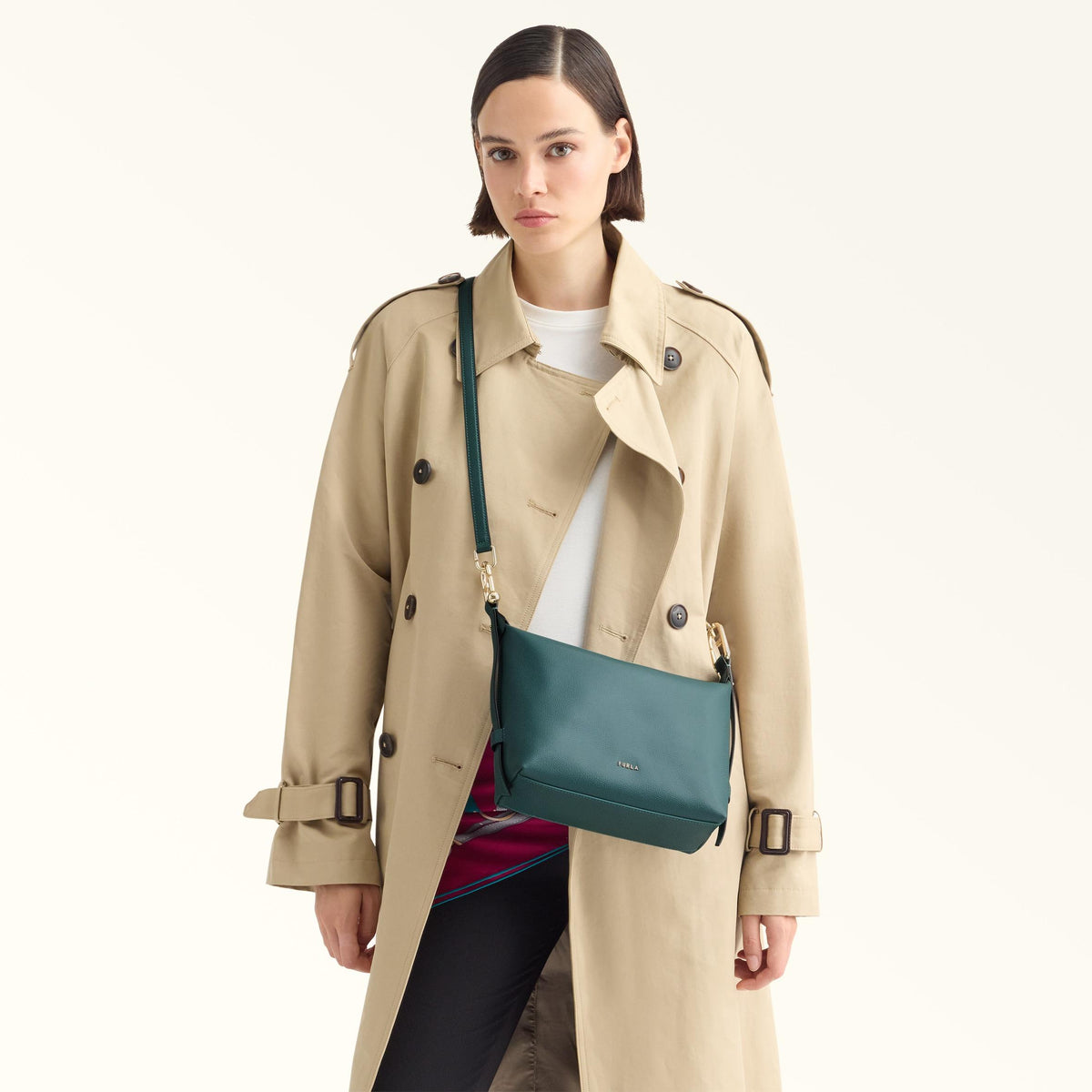 Furla Tonie Shoulder Bag Edera Green - Furla