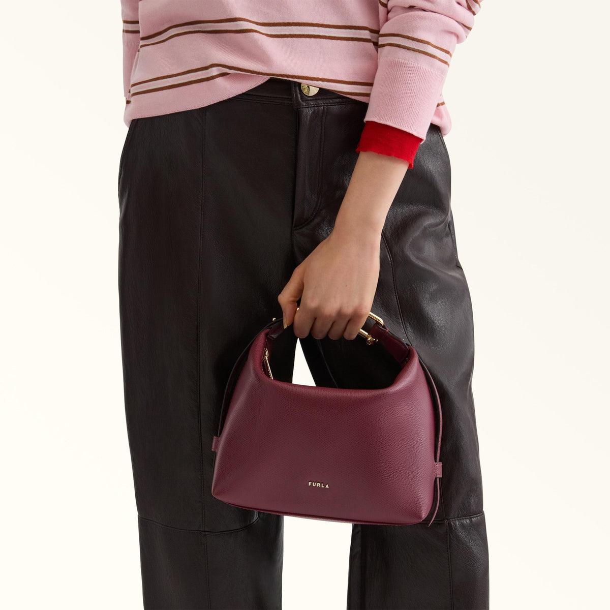 Furla Tonie Shoulder Bag Red Apple - Furla