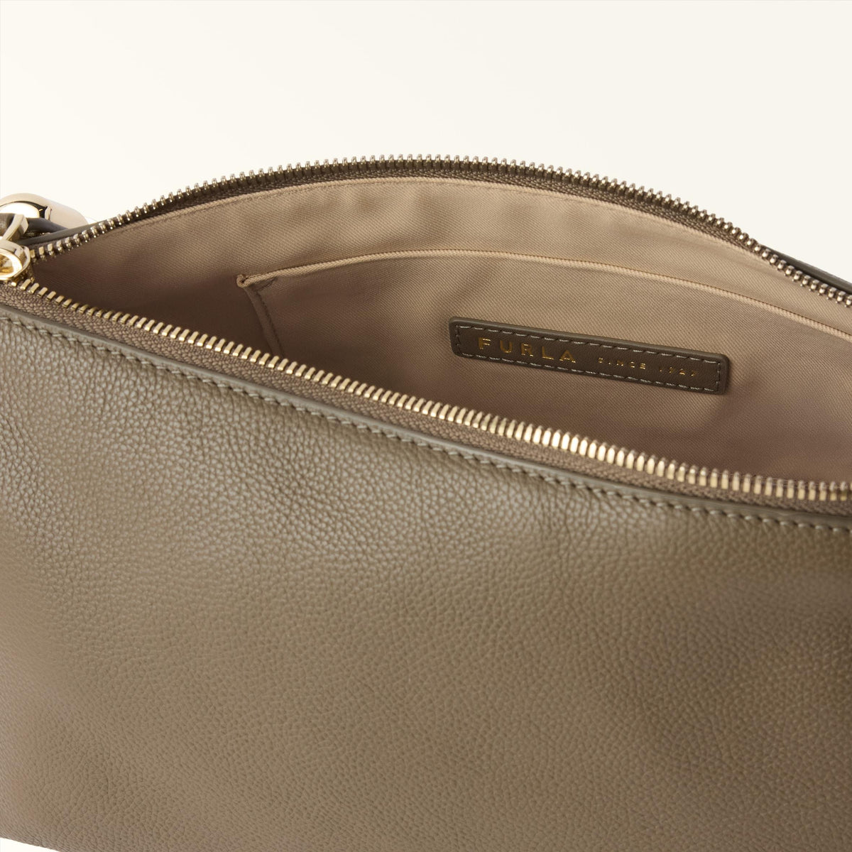 Furla Debby Shoulder Bag Muddy Gray - Furla