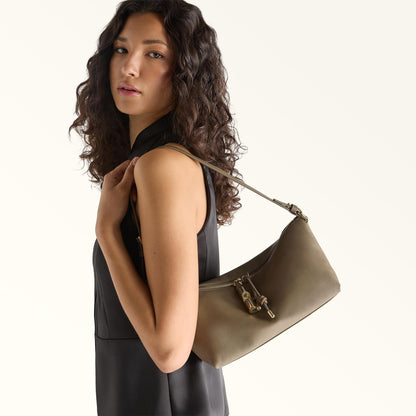 Furla Debby Shoulder Bag Muddy Gray - Furla