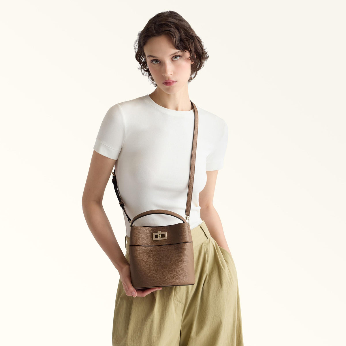 Furla Amelia Bucket Bag Toffee - Furla