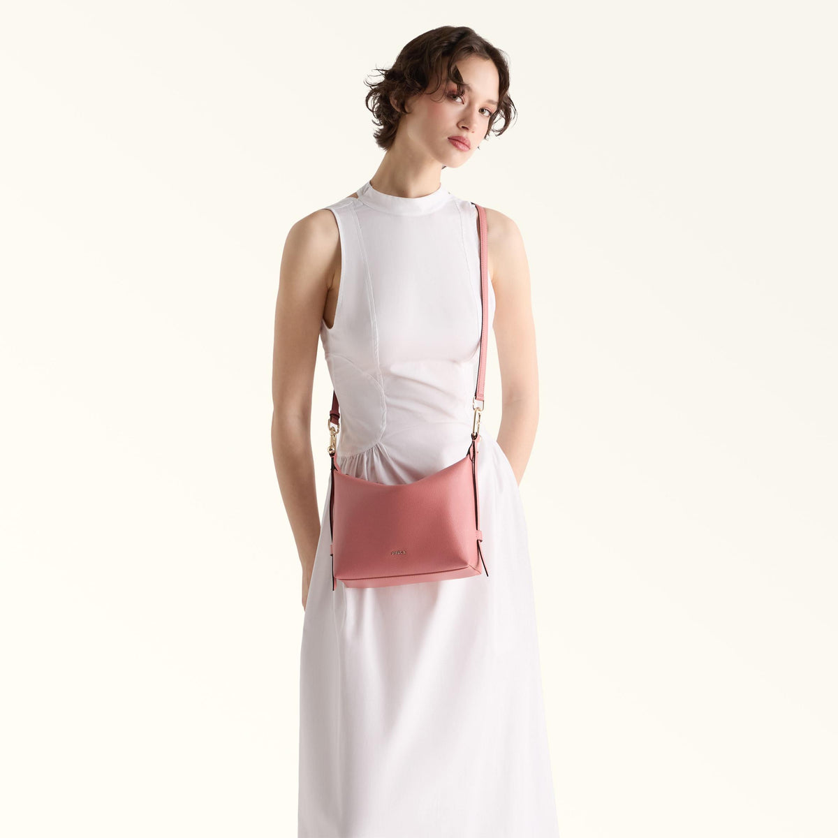 Furla Tonie Shoulder Bag Rosewood - Furla