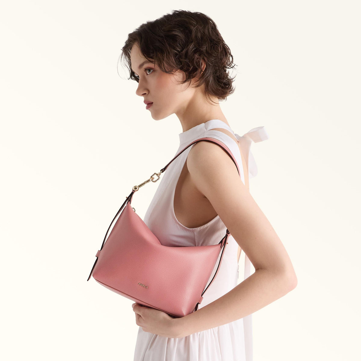 Furla Tonie Shoulder Bag Rosewood - Furla