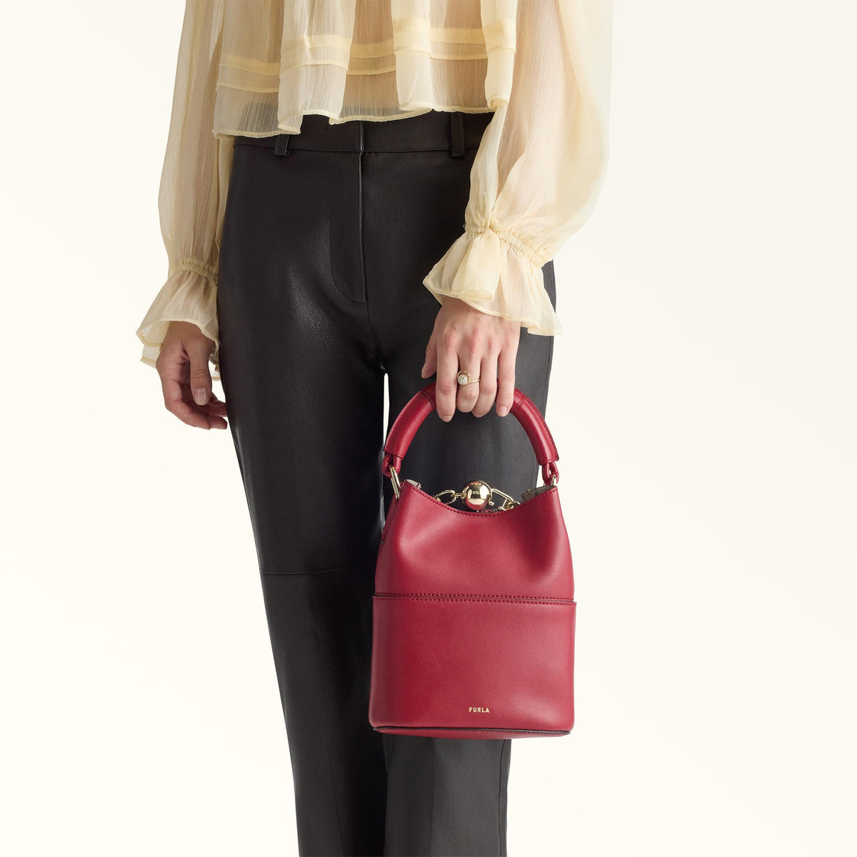Furla Sfera Mini Bag Lacca+Vaniglia Int. - Furla