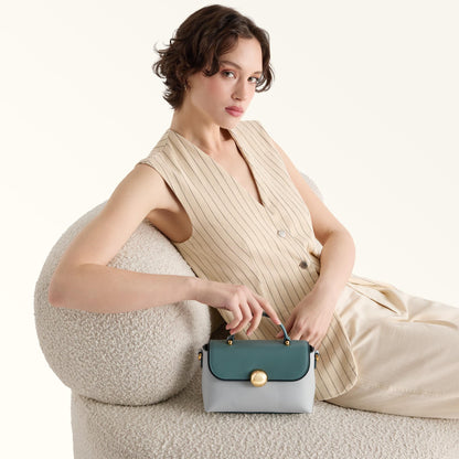 Furla Moonlight Top Handle Toni Edera Green - Furla