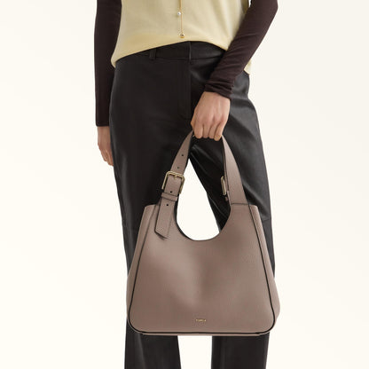 Furla Dora Tote M Cachemire Gray - Furla