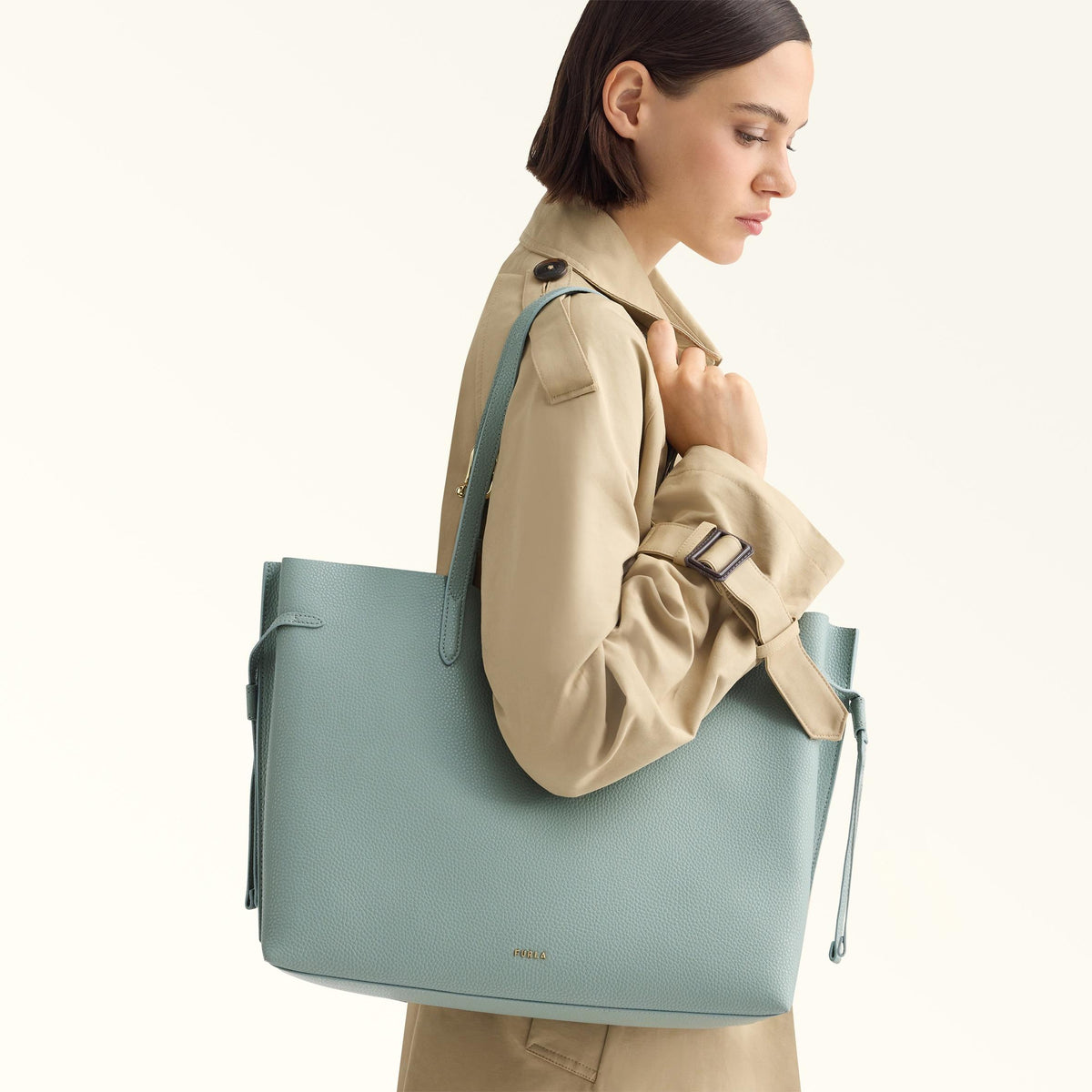 Furla Ava Tote L Winter Sky+Cachemire Gray Int. - Furla