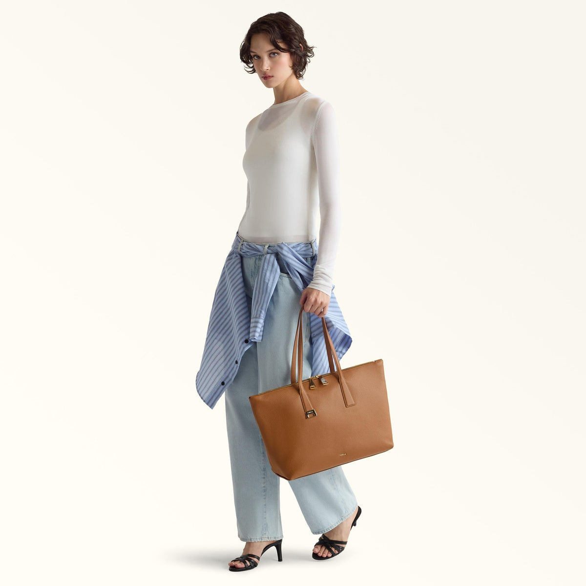 Furla Olivia Tote L Tabacco - Furla