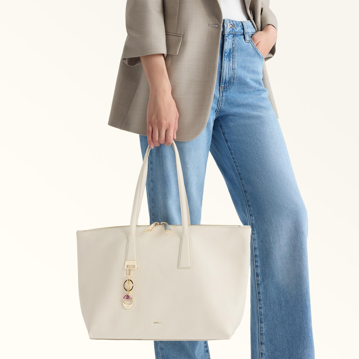 Furla Olivia Tote L Panna - Furla
