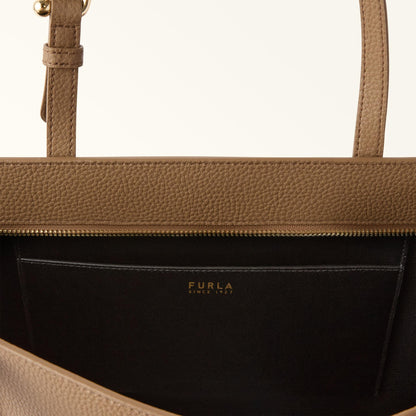 Furla Ava Tote L Toffee+Nero Int. - Furla