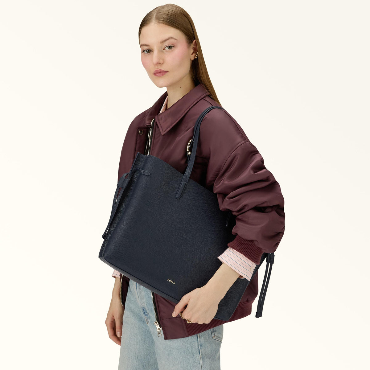 Furla Ava Tote L Ink Blue+Ink Blue Int. - Furla