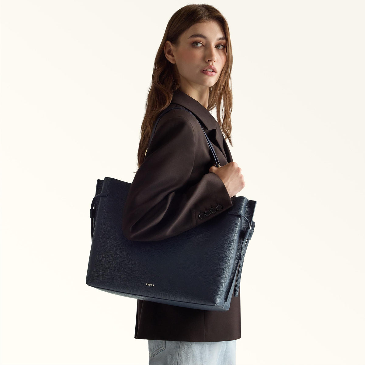 Furla Ava Tote L Ink Blue+Ink Blue Int. - Furla