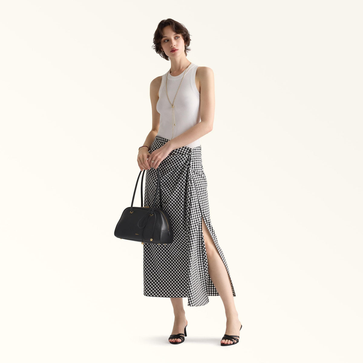 Furla Poppy Dome M Nero - Furla