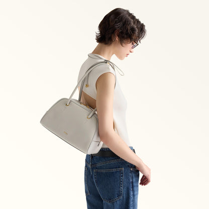 Furla Poppy Dome M Stone Gray - Furla