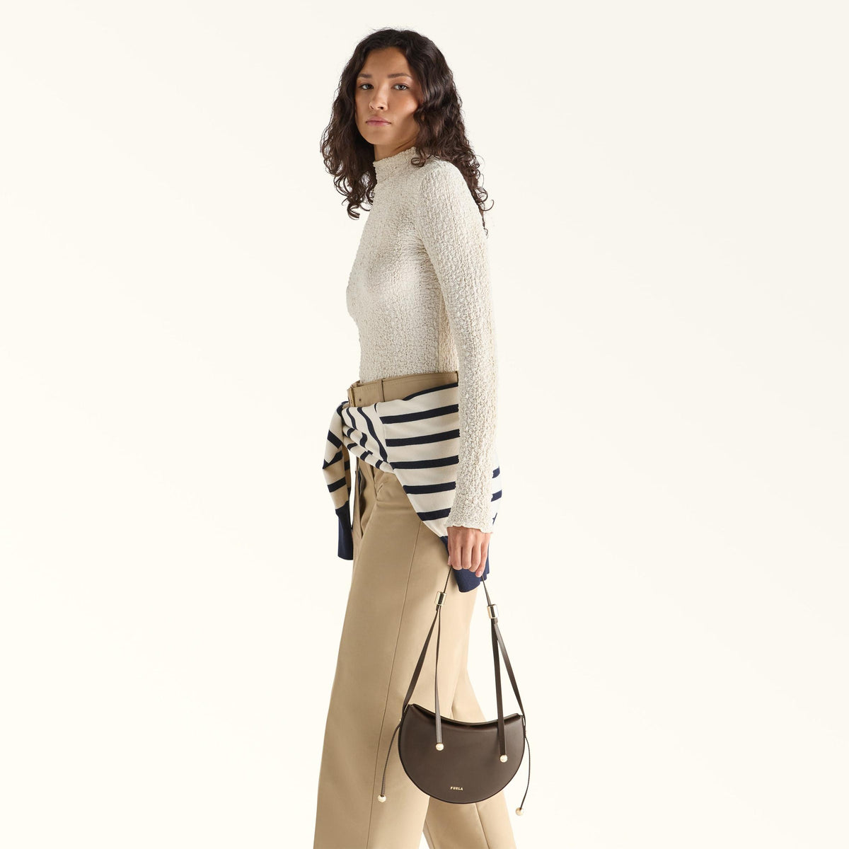 Furla Moonstone Shoulder Bag S Cioccolato - Furla