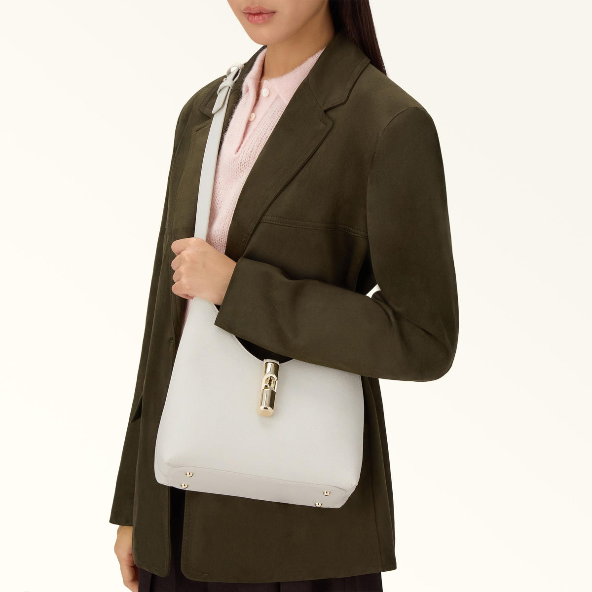 Furla Goccia Shoulder Bag S Panna - Furla
