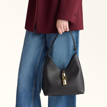 Furla Goccia Shoulder Bag S Nero - Furla