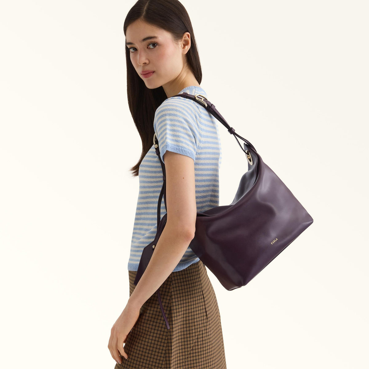 Furla Ginevra Shoulder Bag M Winter Bloom - Furla