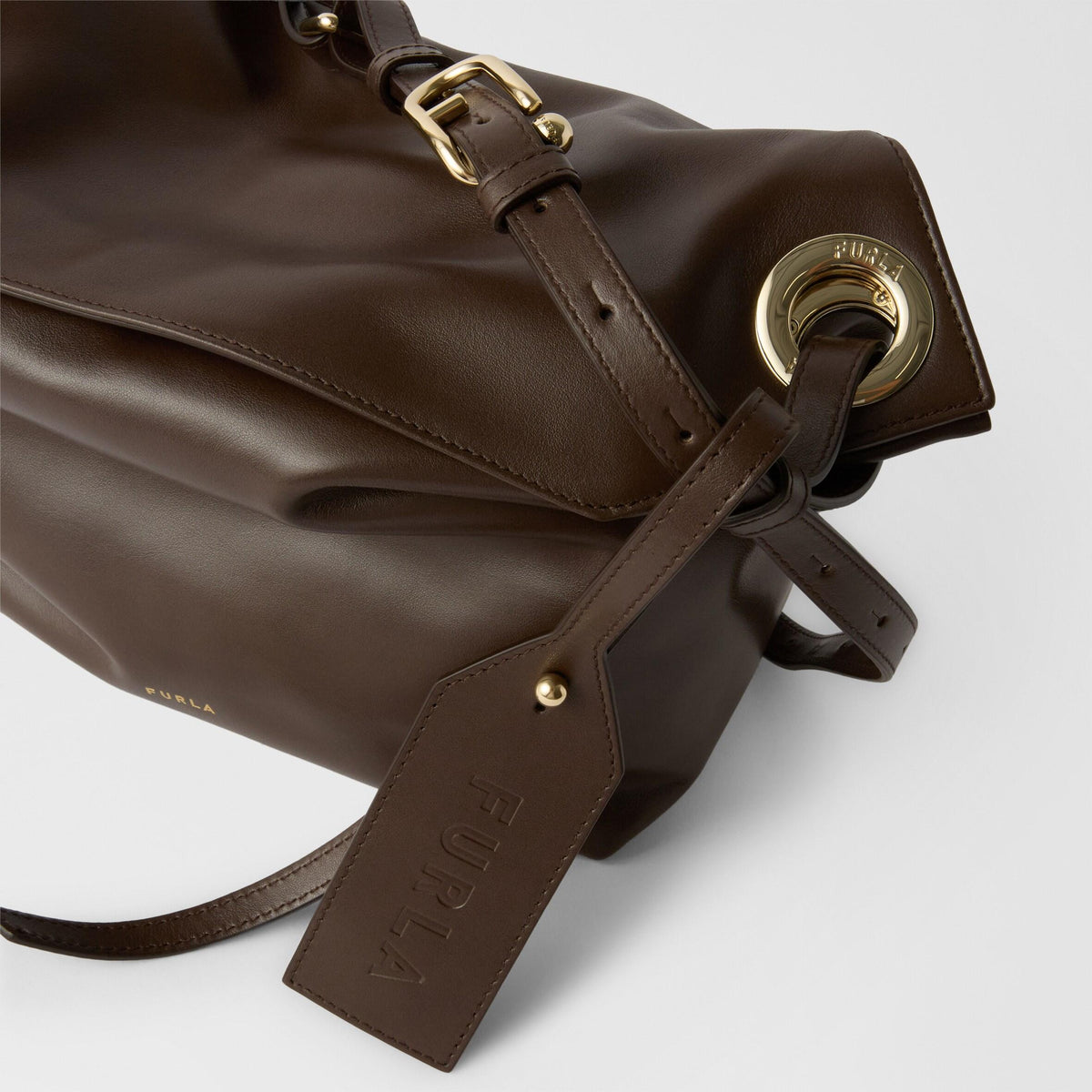Furla Ginevra Shoulder Bag M Espresso - Furla