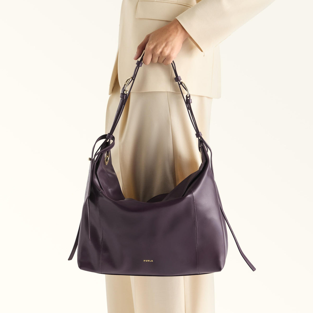Furla Ginevra Shoulder Bag L Winter Bloom - Furla